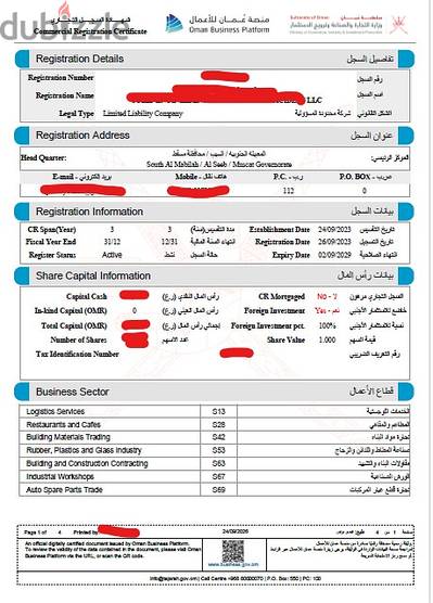 CR/Copany for Sale