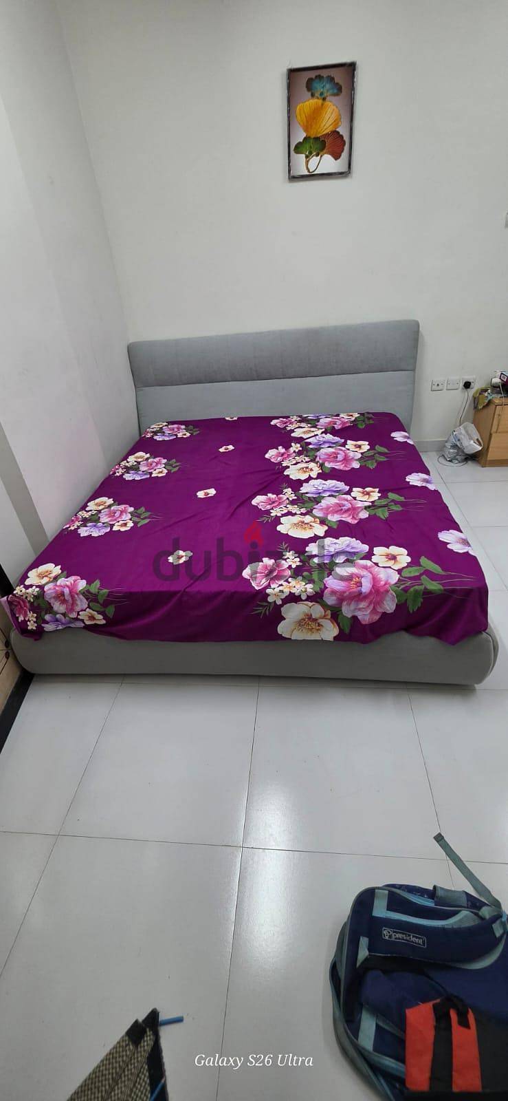 King size bed with mattress 2