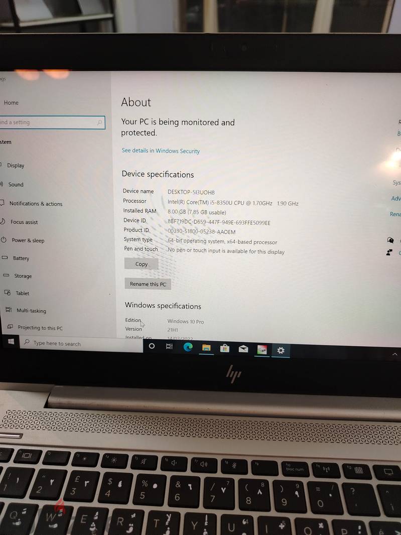 HP Excellent device with an i5 processor 1