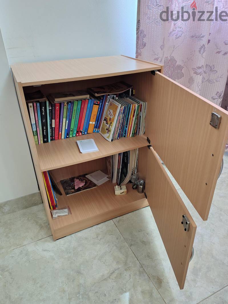 Wooden lockable storage cabinet 1