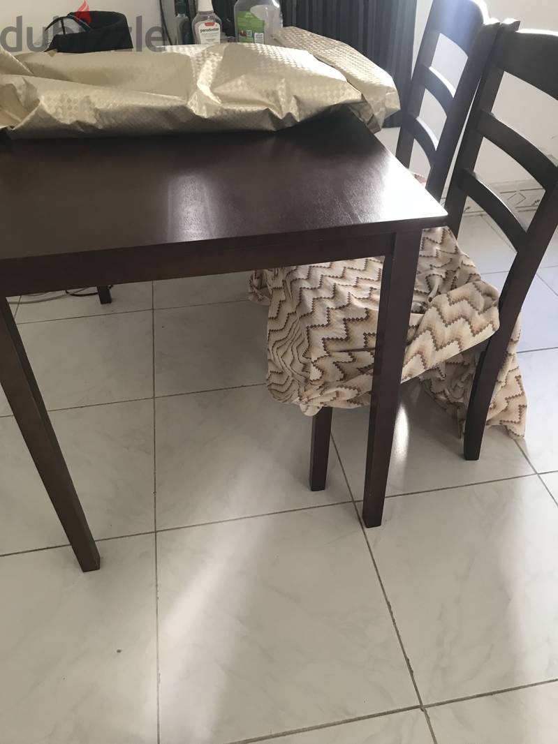 Table and 4 chairs for sale 1