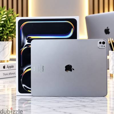 Apple iPad Pro M4 Chip 13-inch 256GB, Wi-Fi Silver Color, Battery Health 100% Just like new Device.