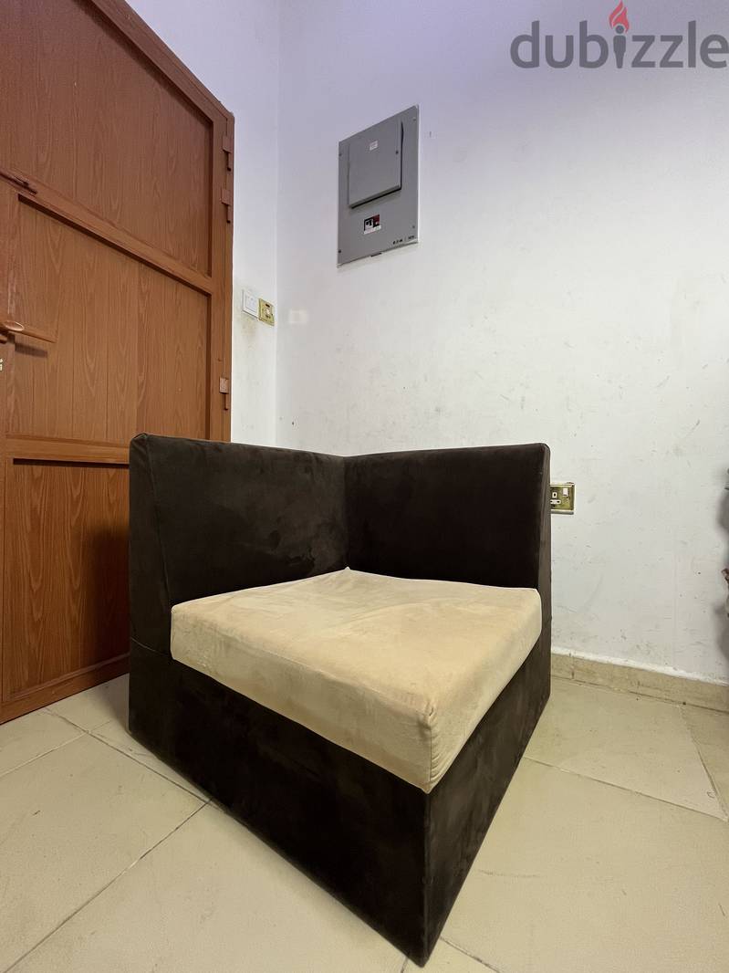 Modern Velvet Low Profile Sofa 1