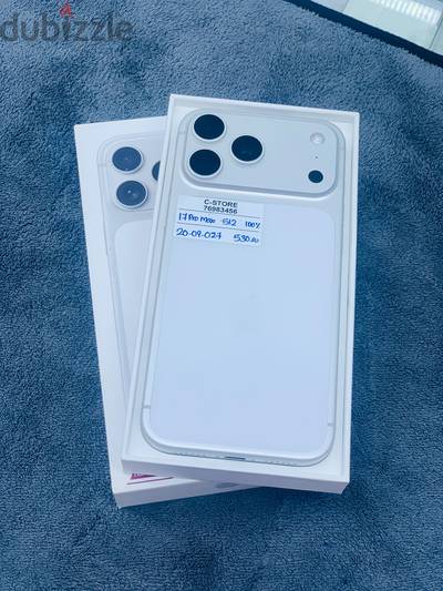 Apple - iPhone 17 Pro Max -512 GB -100% Battery - Good working-ايفون