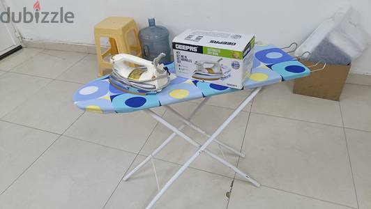 Geepas iron and table