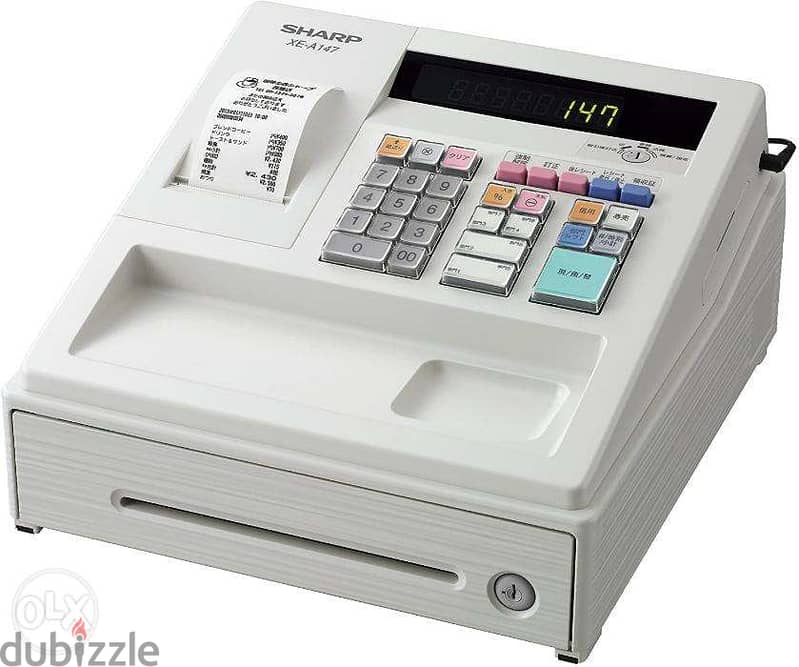 Sharp cash register VAT Ready/آلة تسجيل النقد شارب جاهزة لضريبة القيمة 2