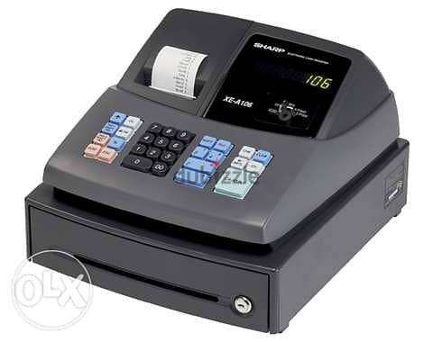 Sharp cash register VAT Ready/آلة تسجيل النقد شارب جاهزة لضريبة القيمة 3