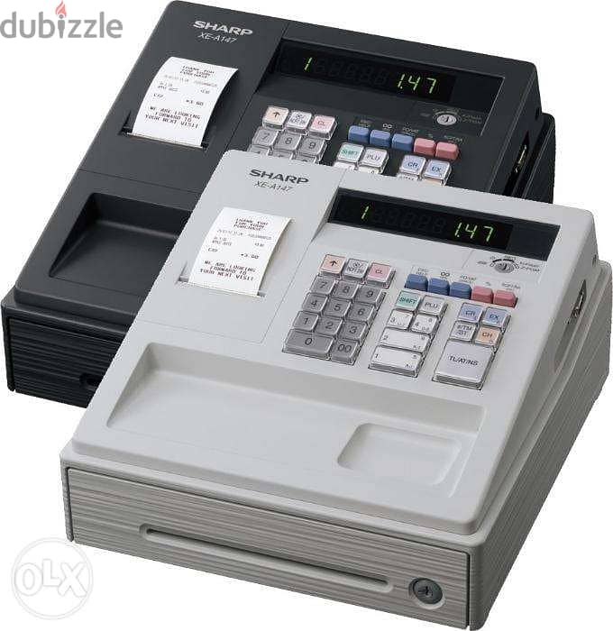 Sharp cash register VAT Ready/آلة تسجيل النقد شارب جاهزة لضريبة القيمة 0