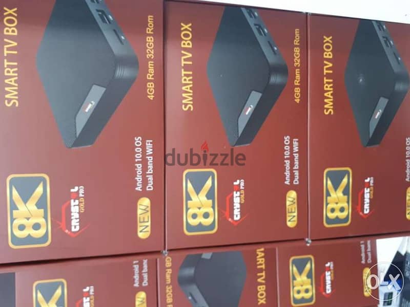 Tv box with subscription one year 8 GB ram 128 GB storage Android 10 0