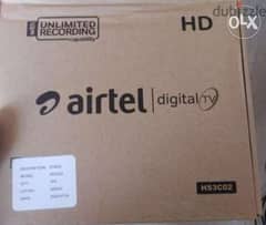 New Full HDD Airtel receiver with 6months south malyalam tamil telgu