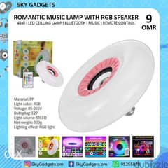 Brand New - Romantic Music Lamp With RGB Speaker For Decoration