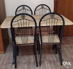 Dining table with 4 chairs 0