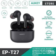 Aukey True Wireless Earbuds (BT 5.0) - Full Brand New Stock