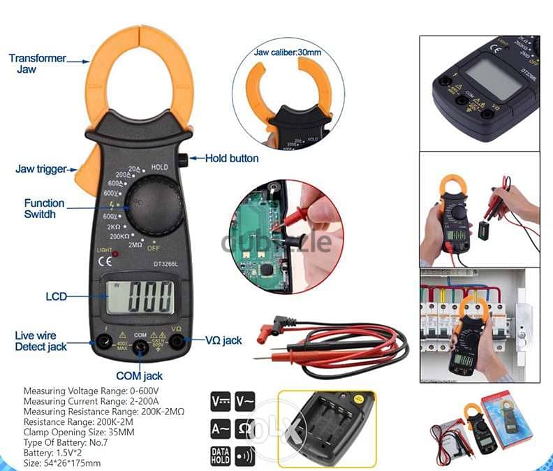 Digital Clamp Meter For Electrical Work - Brand New Stock | 0