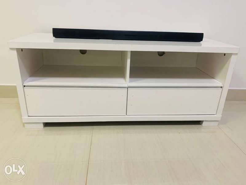 white tv unit / tv stand for sale 1