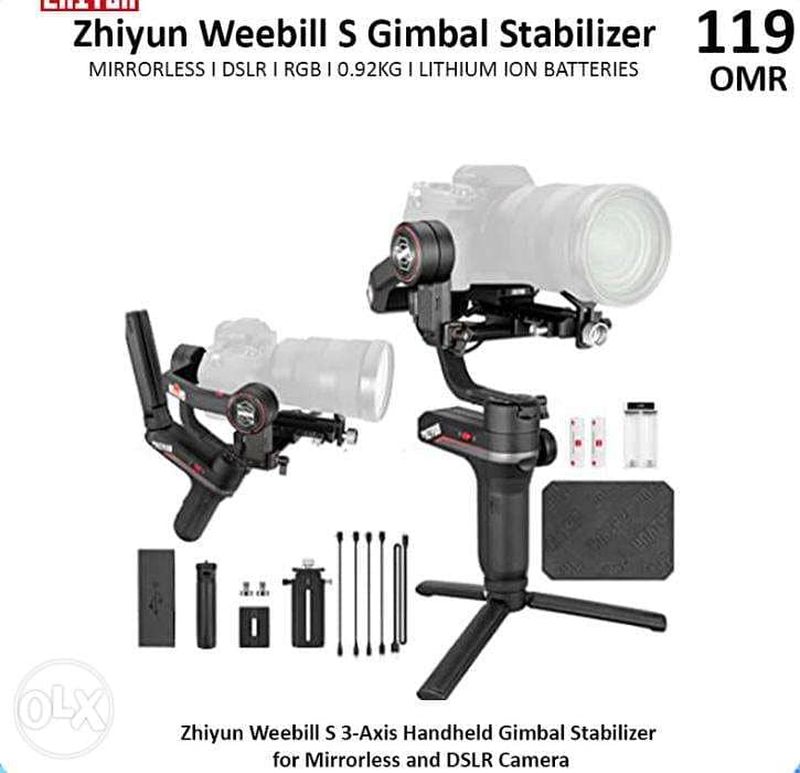 Zhiyun Weebill S 3-Axis Handheld Gimbal Stabilizer -New Stock Availabl 0