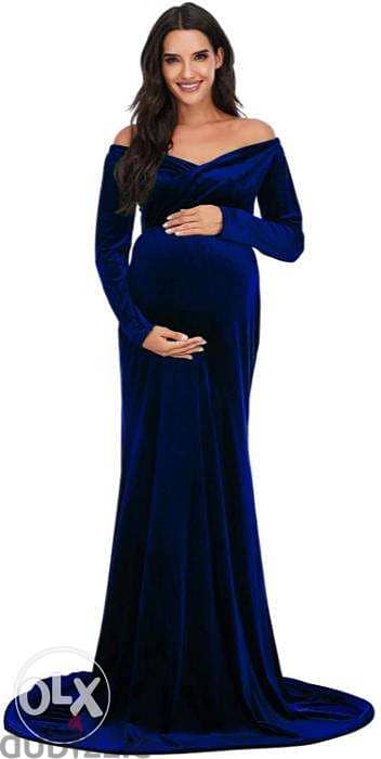 Maternity Velvet Dress For Sale 1