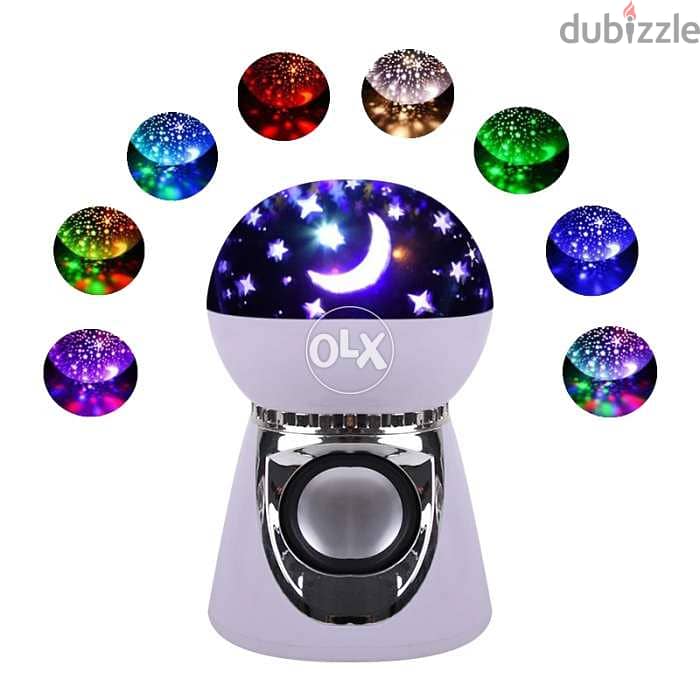 New Rotating Projection Lamp with Bluetooth Speaker 1
