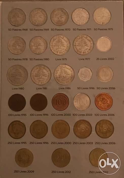 Lebanese Coins Collection 1