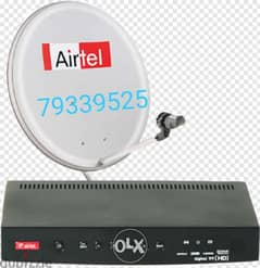 Digital Airtel Hd receiver with 6months south malyalam tamil telgu )