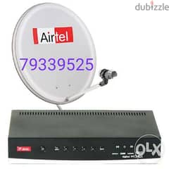 Latest model Air tel HDD receiver with 6months south malyalam tamil te