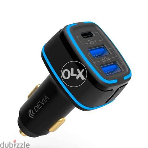 Devia Extreme Speed Dual USB + Type-C Full Compatible Fast Car Charger 0