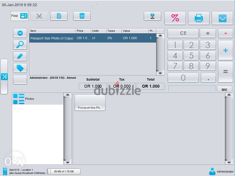 POS Sales Software support barcode scanning and thermal printing 1