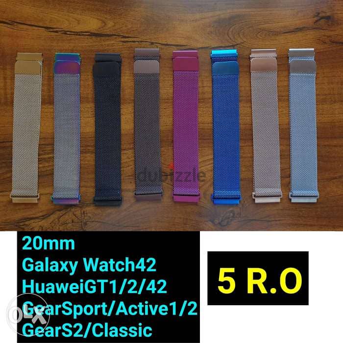 احزمة سيور ساعات هواوي و سامسونج HuaweiGT1/2 42mm Samsung Watch Bands 7