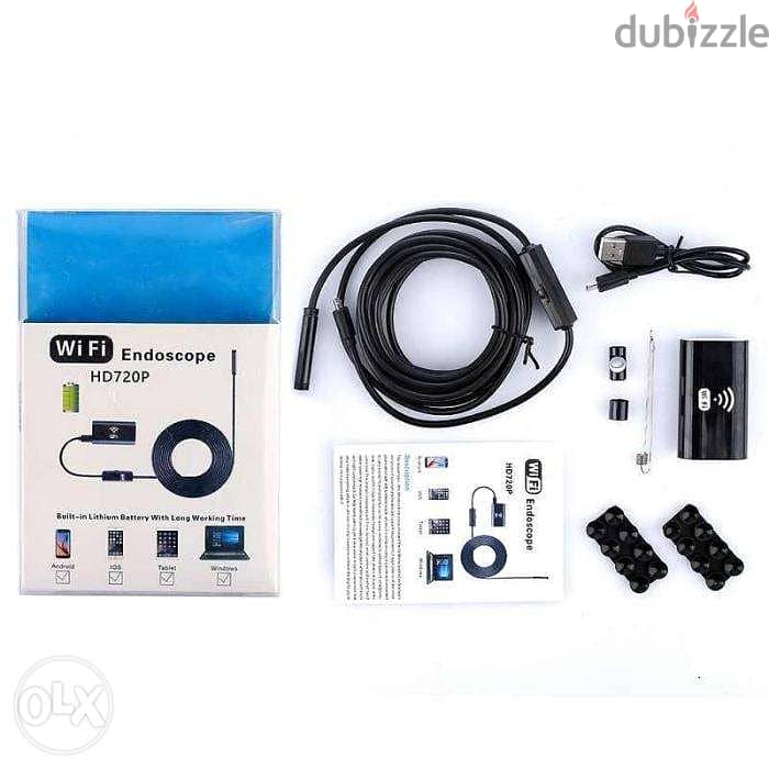 Wifi Endoscope Camera HD720P 8mm lens USB camera Cable Waterproof 4