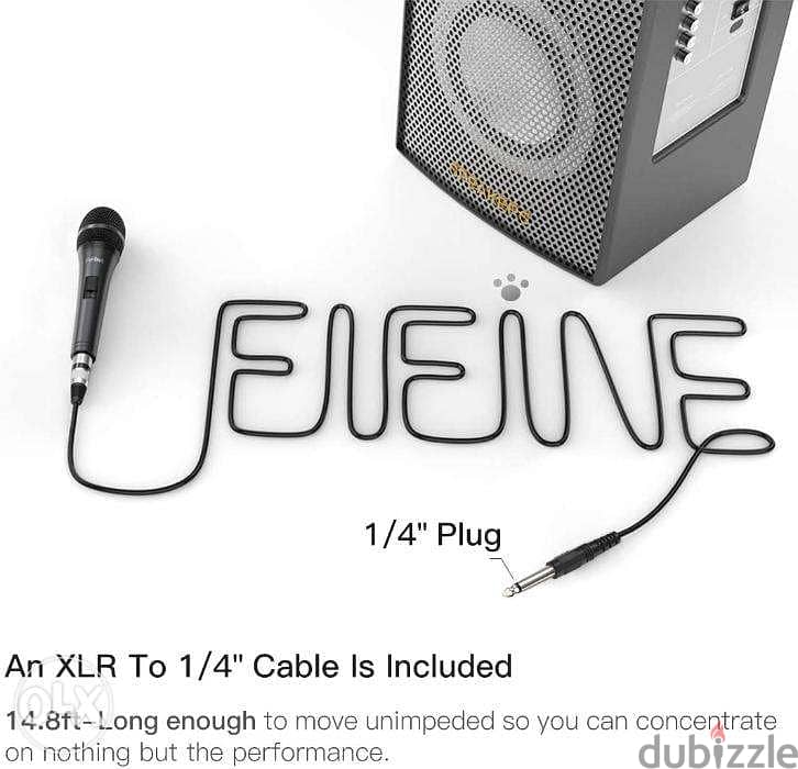 FIFINE K6 Dynamic Handheld Microphone Plug & Play For Karaoke 1