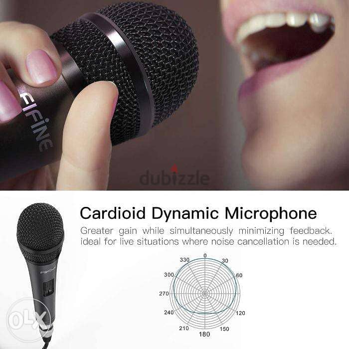FIFINE K6 Dynamic Handheld Microphone Plug & Play For Karaoke 7