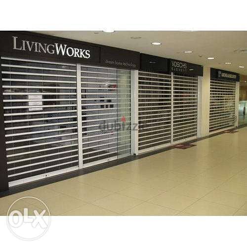 Polycarbonate Transparent rolling shutters for malls and shops 4