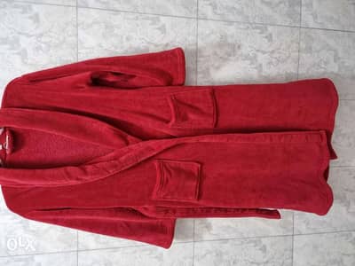 Pure red bathrobe rarely used almost new