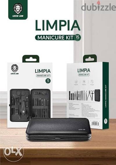 Green Limpia 15 in 1 Manicure Kit (Fascial Care, Hand Care, Foot Care)