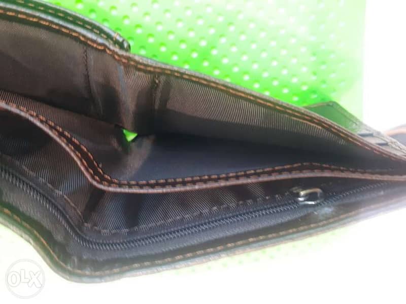 Genuine flat leather wallet 1