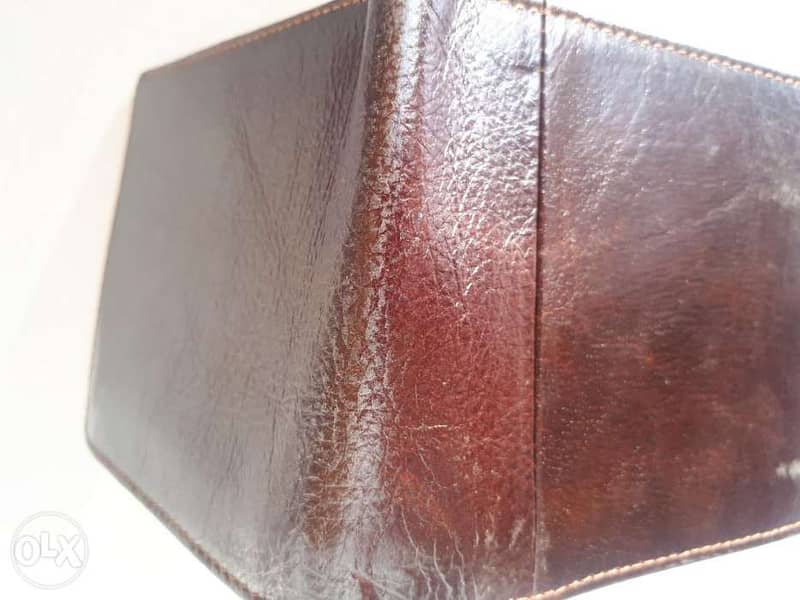 Genuine flat leather wallet 7