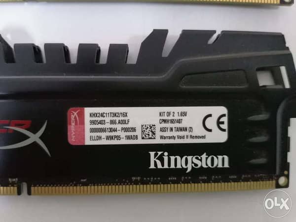 Kingston DDR 3 8X2 GB = 16GB Ram - Computer Accessories - 111593686