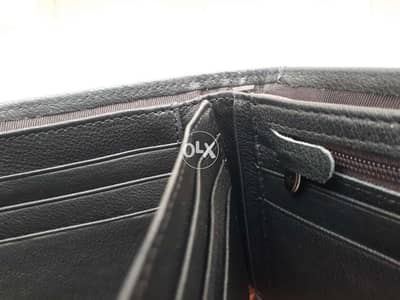 Genuine black leather wallet