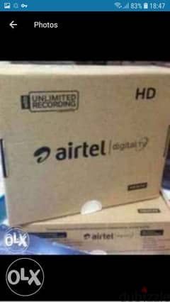Airtel new Digital HD Receiver with 6months malyalam tamil telgu k