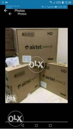 Airtel HD box with 6 month subscription south India 0