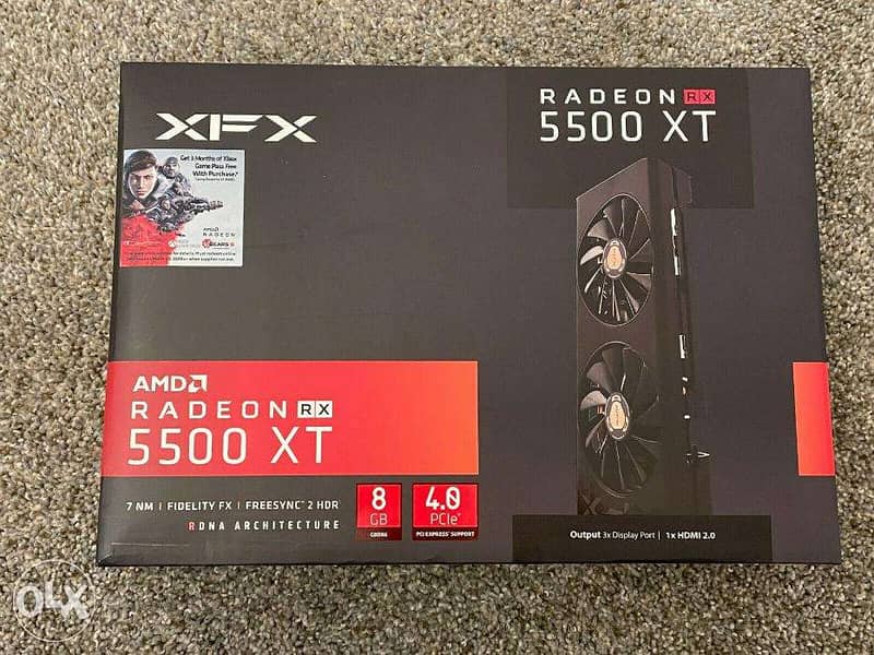 NEW STOCK XFX - THICC II Pro AMD Radeon RX 5500 XT 8GB GDDR6 0