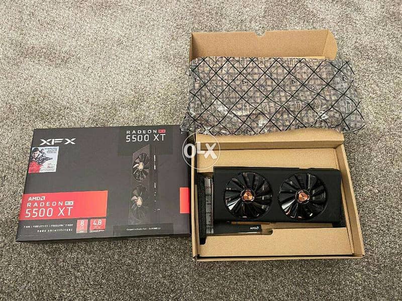 NEW STOCK XFX - THICC II Pro AMD Radeon RX 5500 XT 8GB GDDR6 2