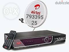 New Airtel HD setop Box available for selling 6 month subtraction