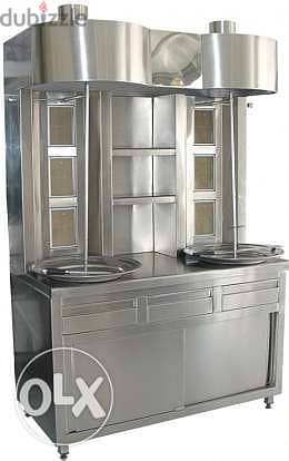 Complete kitchen equipment with stainless steel 2