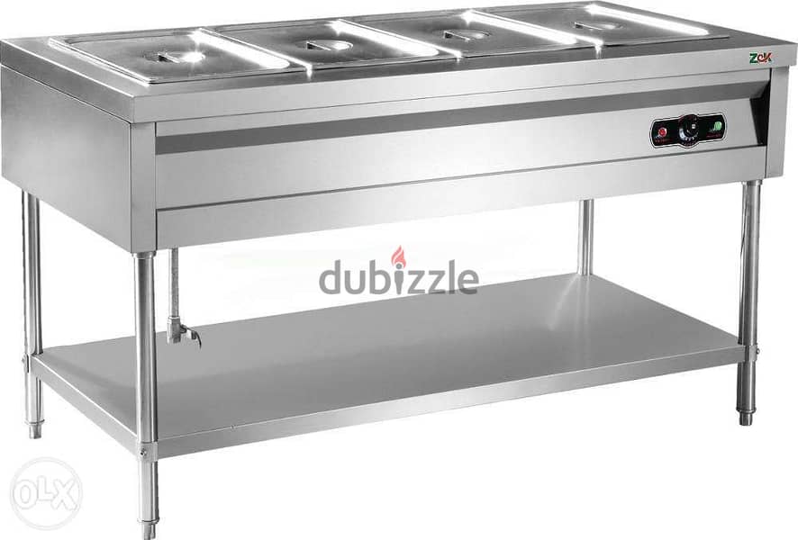 Complete kitchen equipment with stainless steel 1