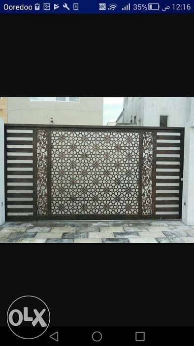 Caster aluminium gate and door