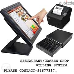 Point of sale/cash register for restaurant,coffee shop