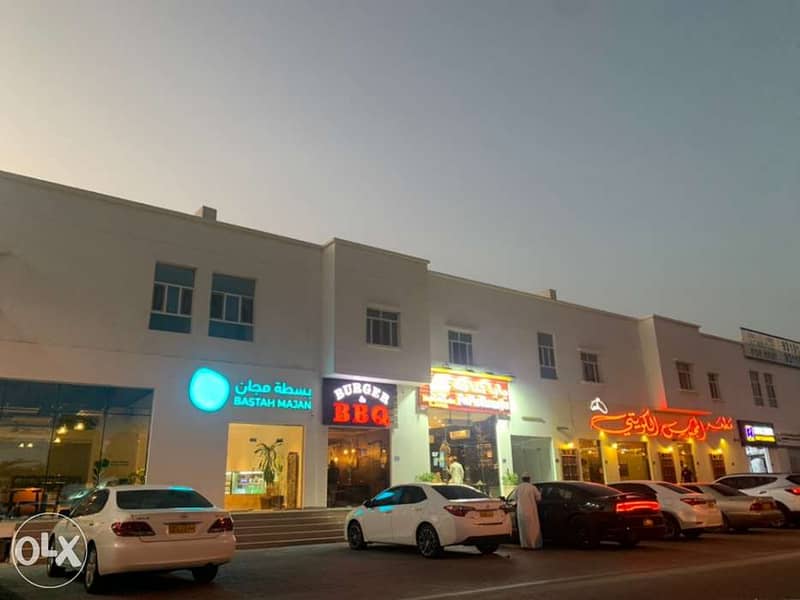 Shops in Al Khoudh main Street next to high brand cafes and restaurant 0