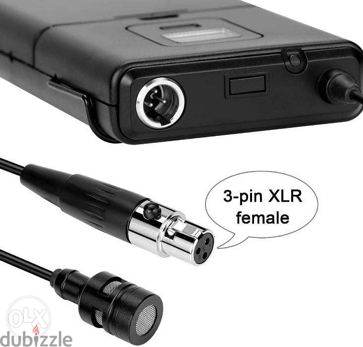 FIFINE K037 20-Channel UHF Wireless Lavalier Lapel Microphone Transmit 5