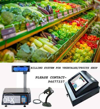 Billing system for Vegetable/Dry fruits/Fish/Meat shops.